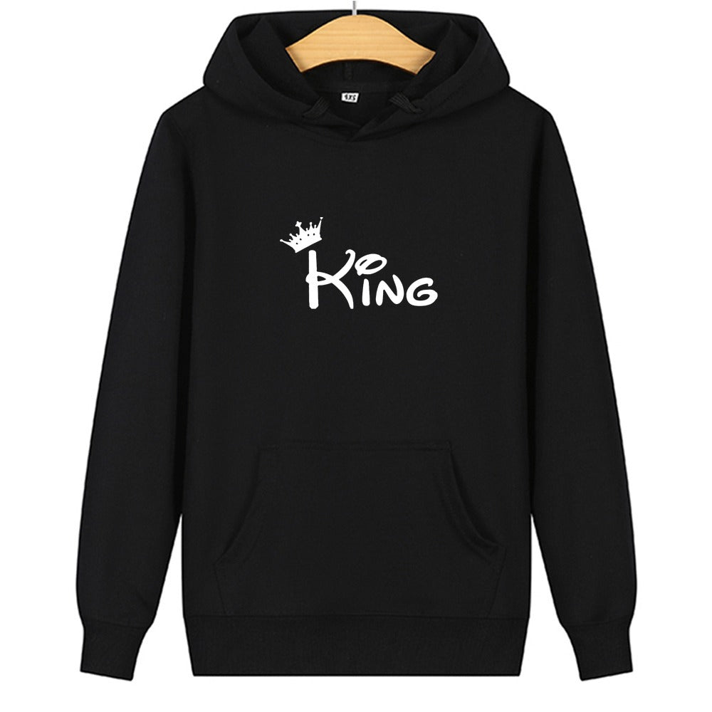 Long sleeve printed hooded sweatshirt