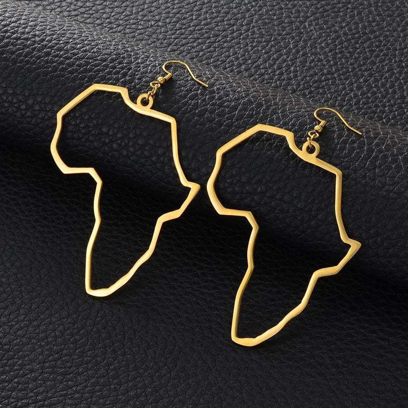 Fashion Africa Map Earrings Earrings