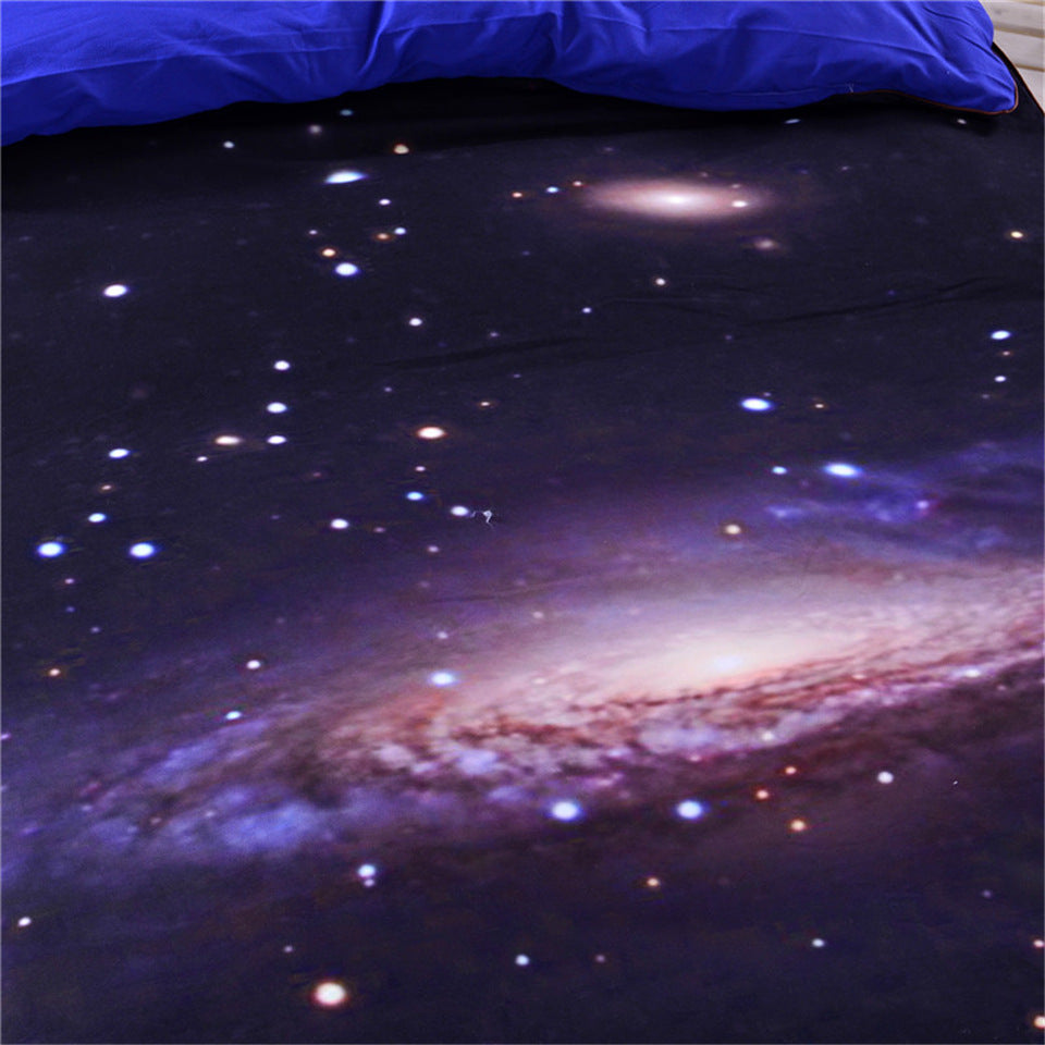Starry sky 3d printed quilt cover bedding