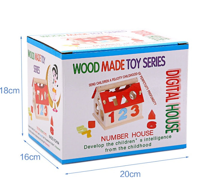 Children's Digital House Wisdom House Cute Digital Pairs Early Learning Educational Toys