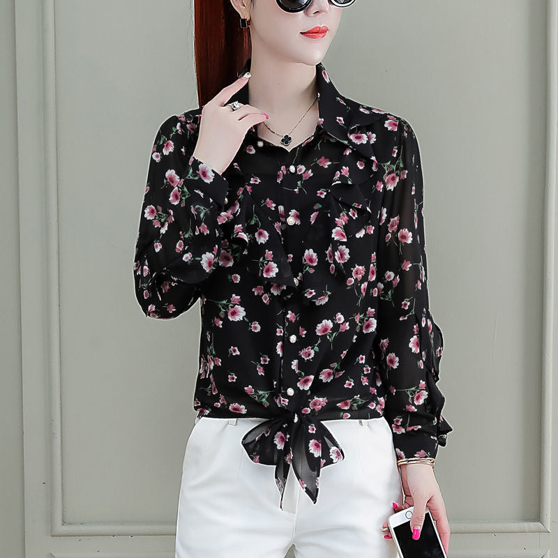 Women's T-shirt With Ruffled Blouse