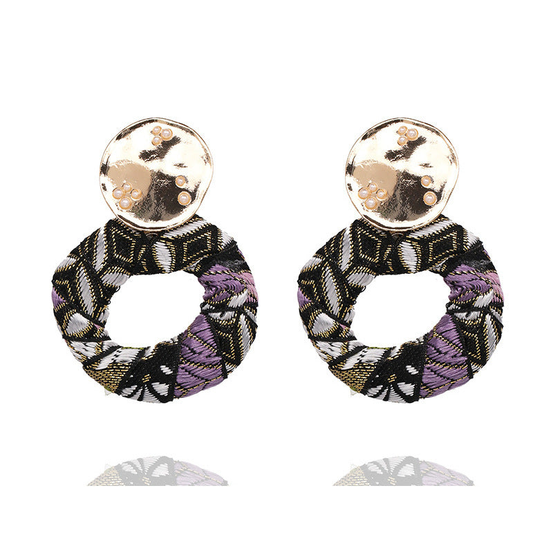 Cloth Women's Earrings Pearl Earrings