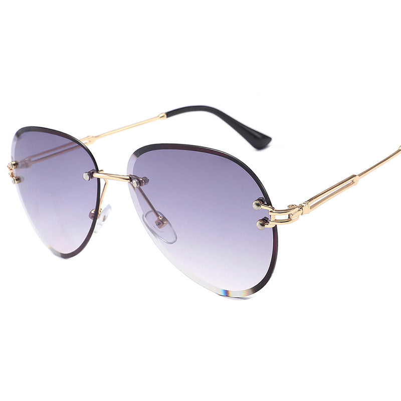 foreign trade rimless Sunglasses