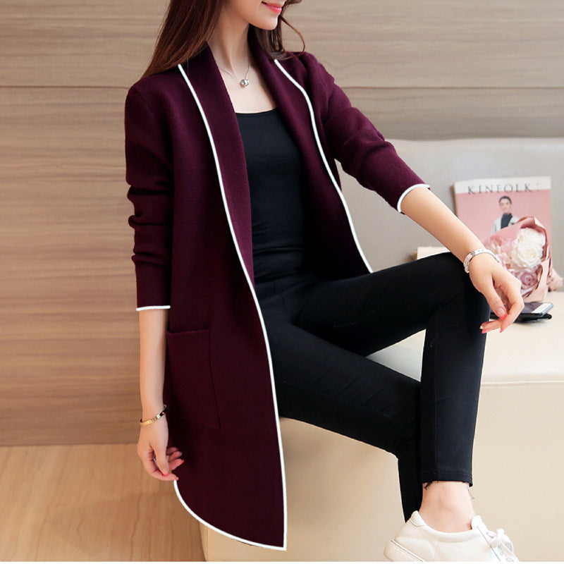 Long Sleeve Cardigan in Sweatshirt