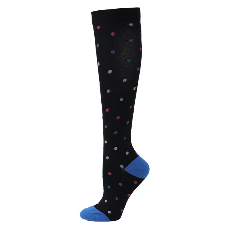 Compression Stockings Multicolor Pattern Men And Women Compression Socks