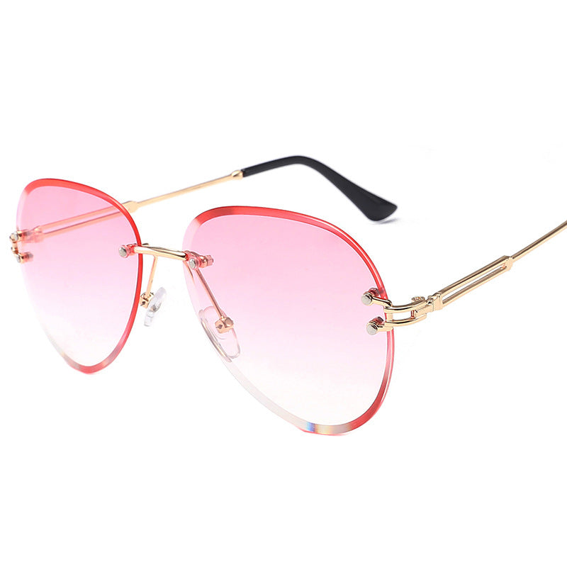 foreign trade rimless Sunglasses