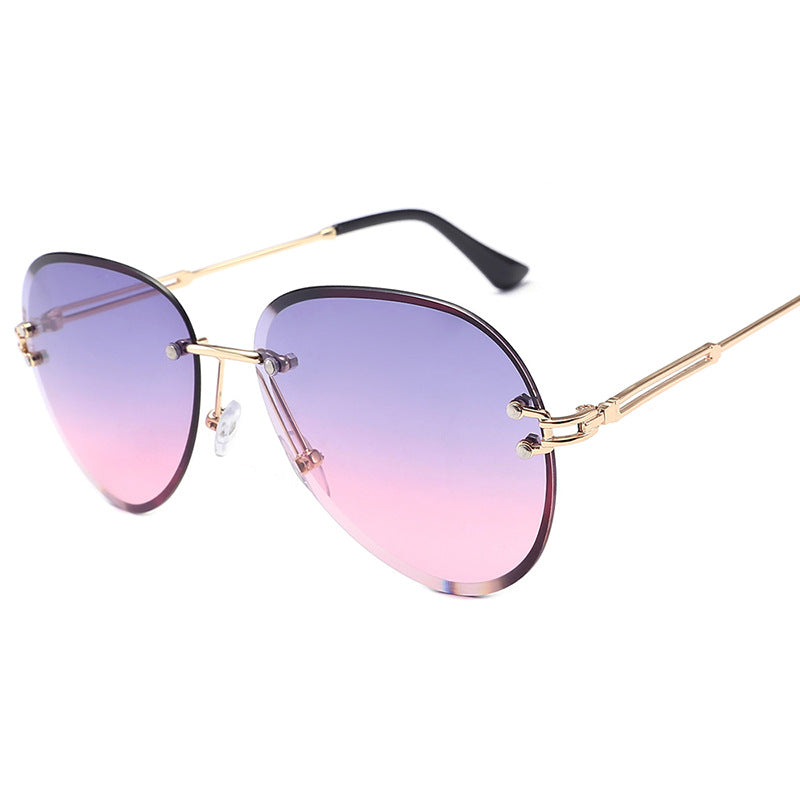 foreign trade rimless Sunglasses