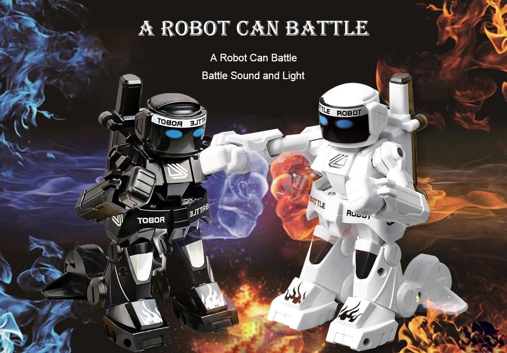 RC Robot 777-615 Battle 2.4G Mini Smart Robots Battle Toy For Boys Sense Remote Control Simulation Sound Light Body Toys