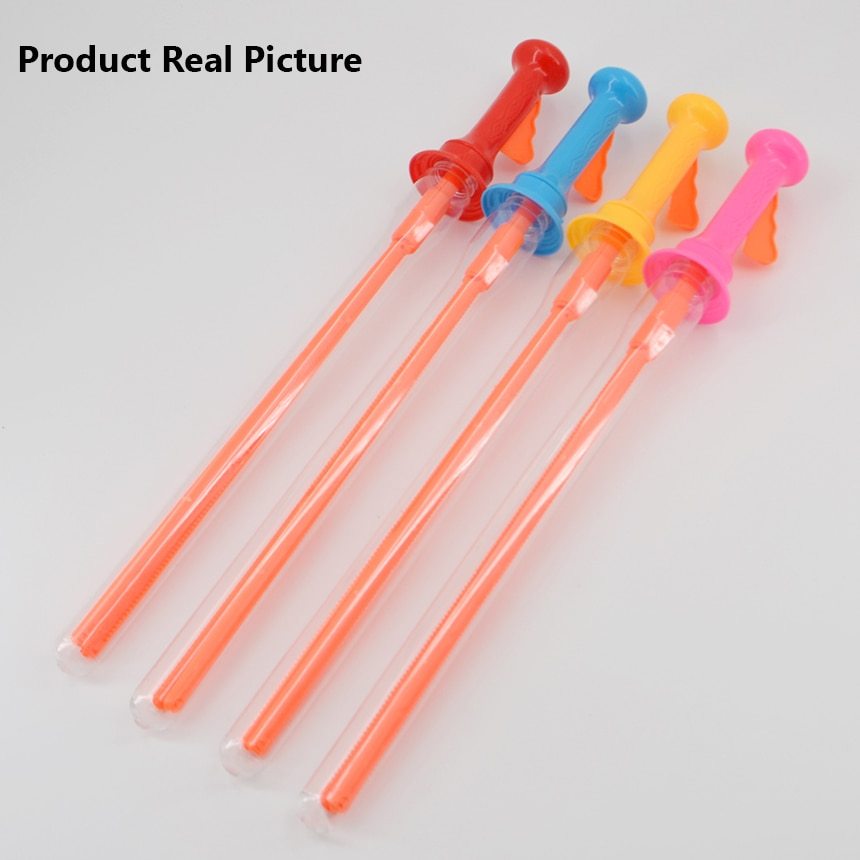 Big Size 46cm Outdoor Toys Long Bubble Machine Gun Bar Sticks Without Water Western Sword Shape For Kids Soap Bubble Toy