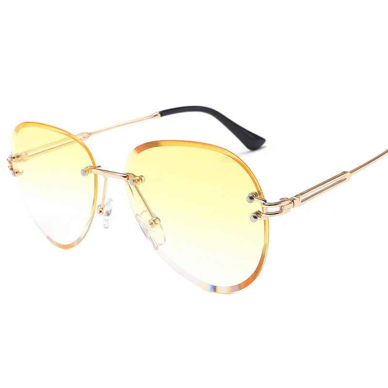 foreign trade rimless Sunglasses