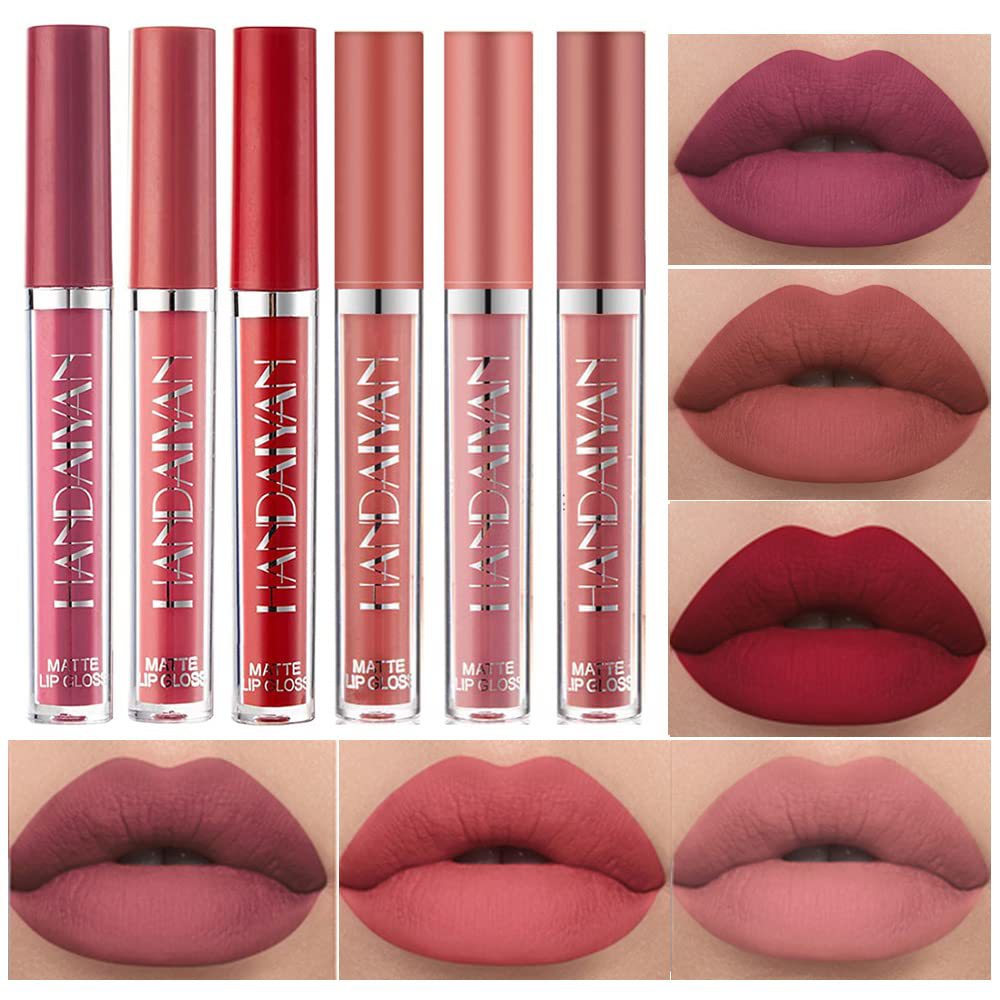 Lip Mud Lazy Lipstick Lip Glaze Authentic Matte Lip Gloss Not Easy To Dip Cup