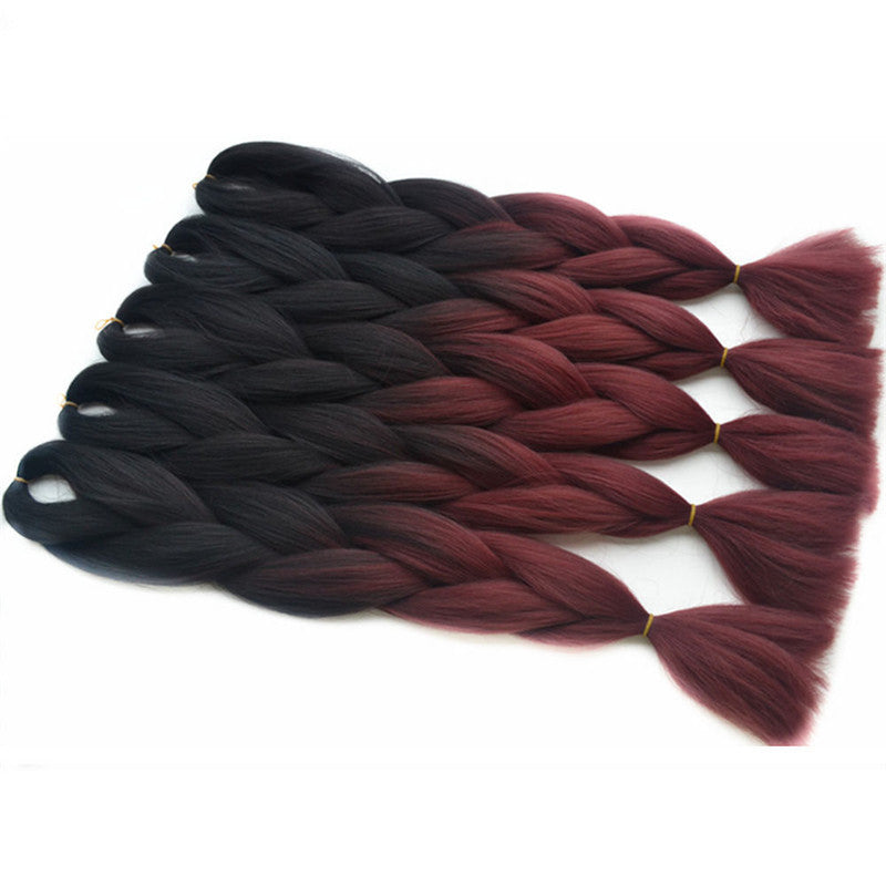 Farverig Bradient African Dirty Braid