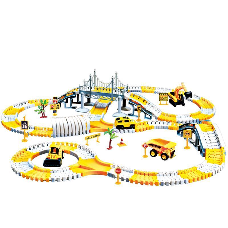 Tong Li Engineering Car Rail Car Toy Puzzle