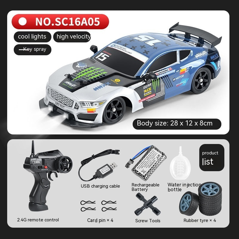 Remote Control Car Four-wheel Drive Drift Racing Car With Light Spray Boy Toy Remote Control Toy Car