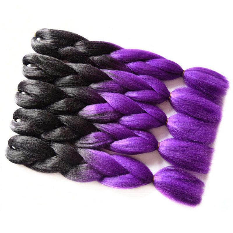 Farverig Bradient African Dirty Braid