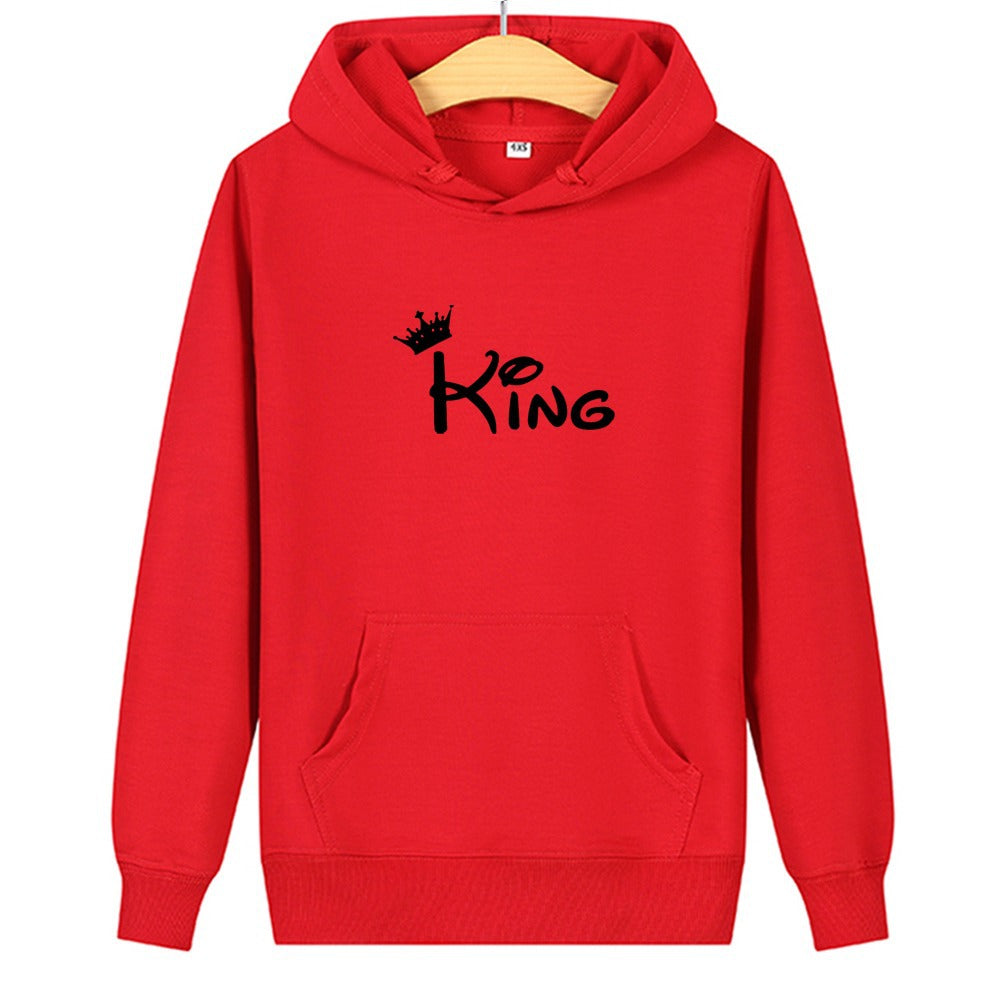 Long sleeve printed hooded sweatshirt