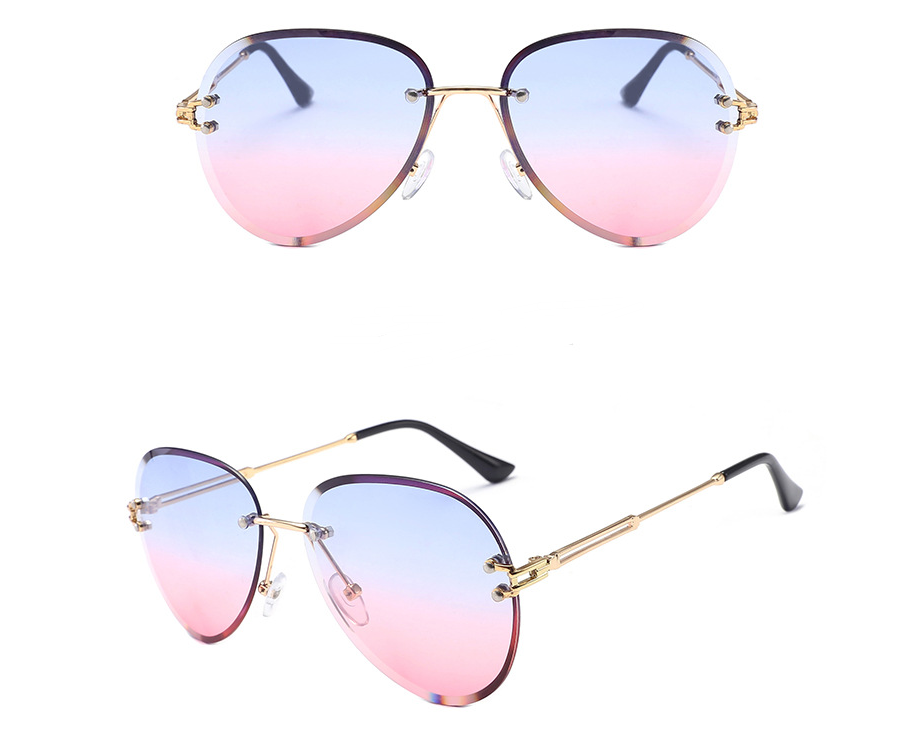 foreign trade rimless Sunglasses