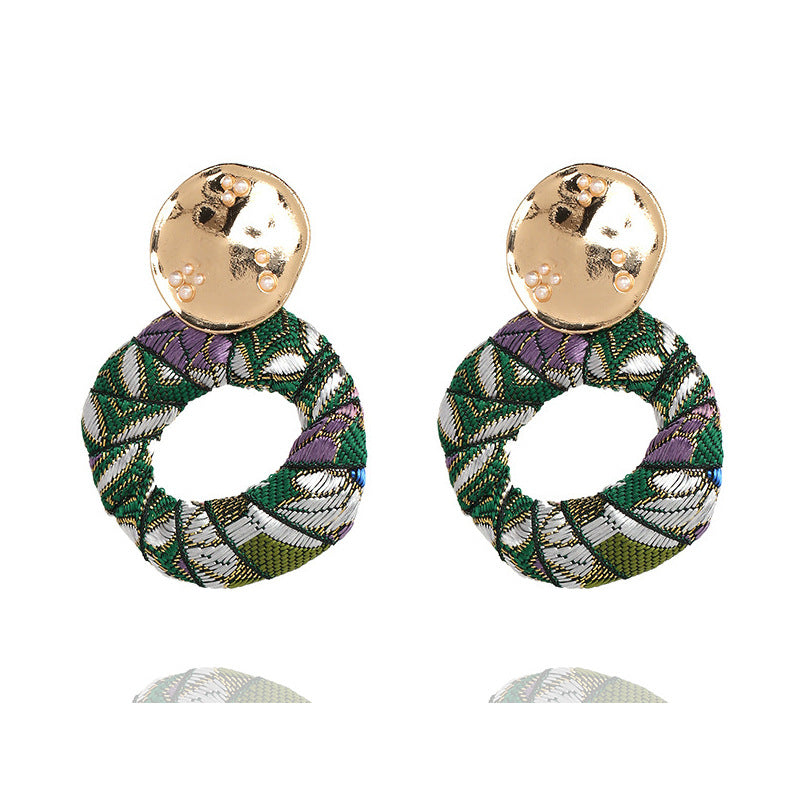 Cloth Women's Earrings Pearl Earrings