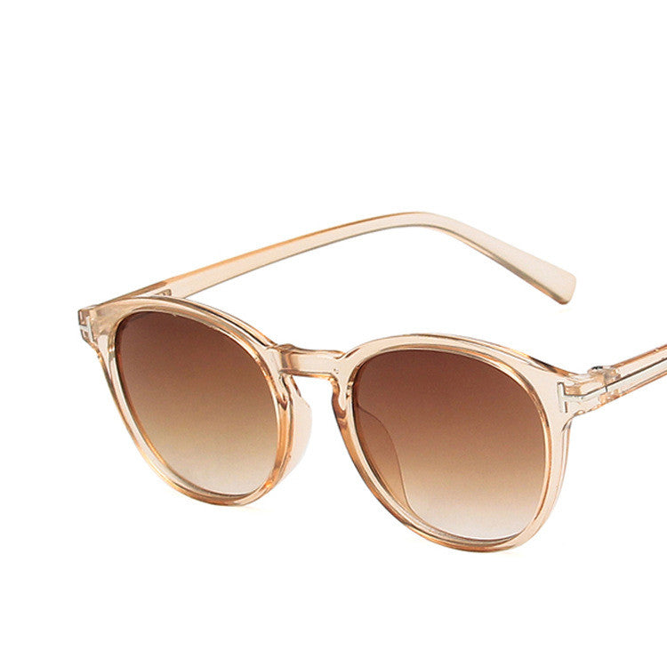 T-shaped round sunglasses