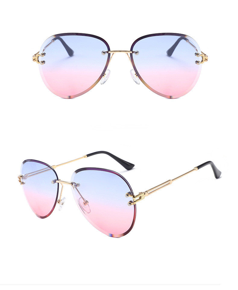 foreign trade rimless Sunglasses