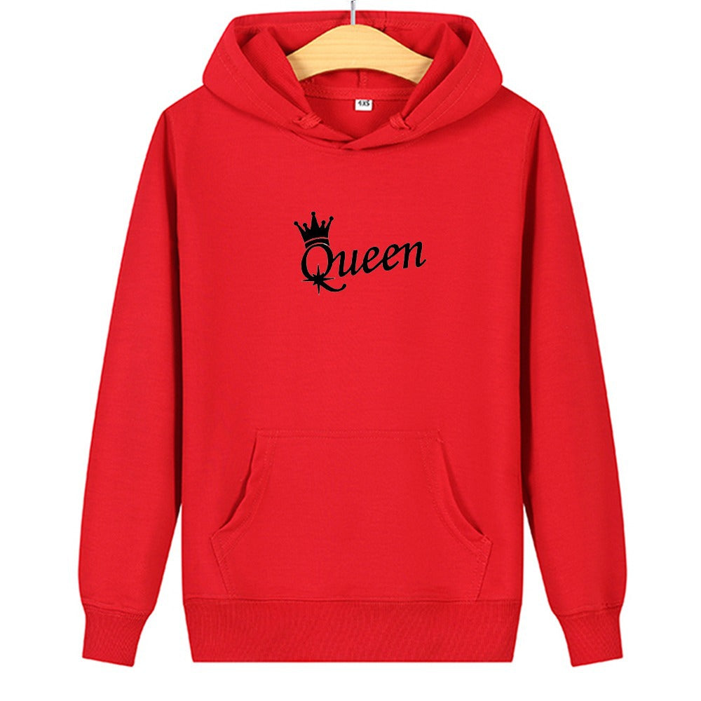 Long sleeve printed hooded sweatshirt