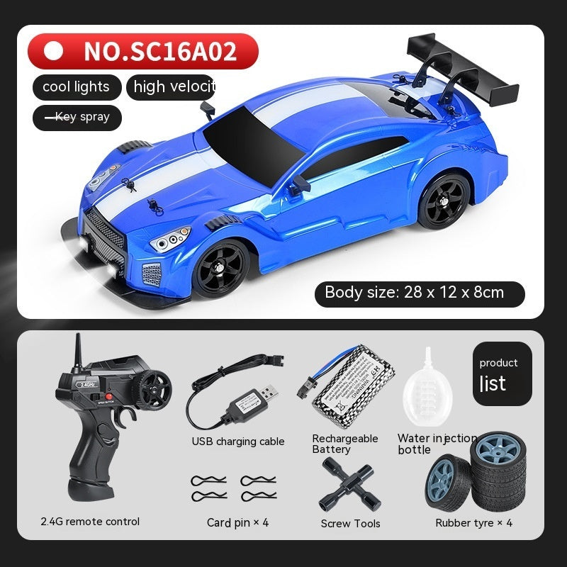 Remote Control Car Four-wheel Drive Drift Racing Car With Light Spray Boy Toy Remote Control Toy Car