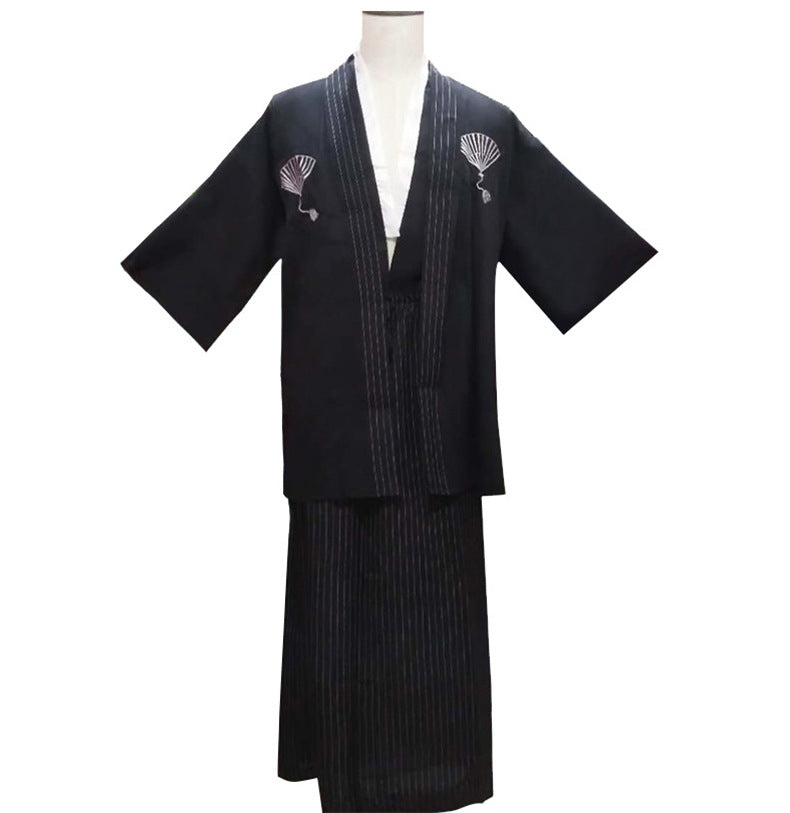 Kimono Men's Cooking Clothes Traditional Costumes