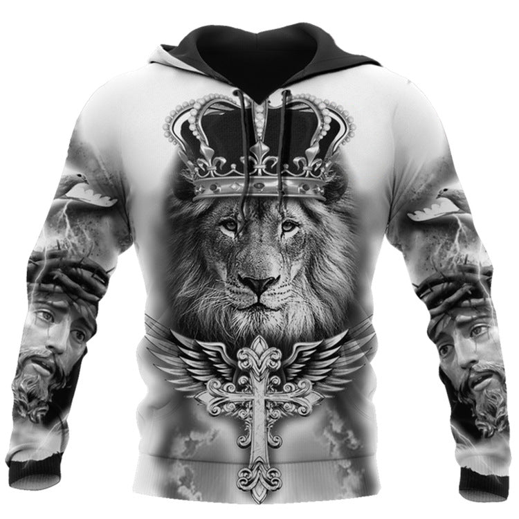 Hoodies For Men Cool Animal-print Street