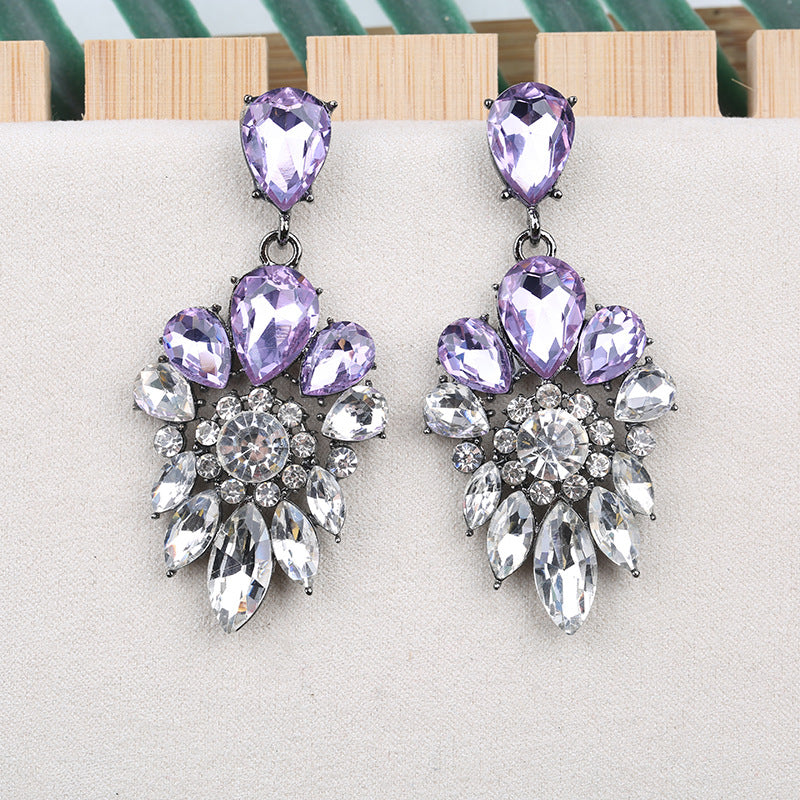 Fashion Japanese And Korean Crystal Earrings Earrings Party Banquet Earrings