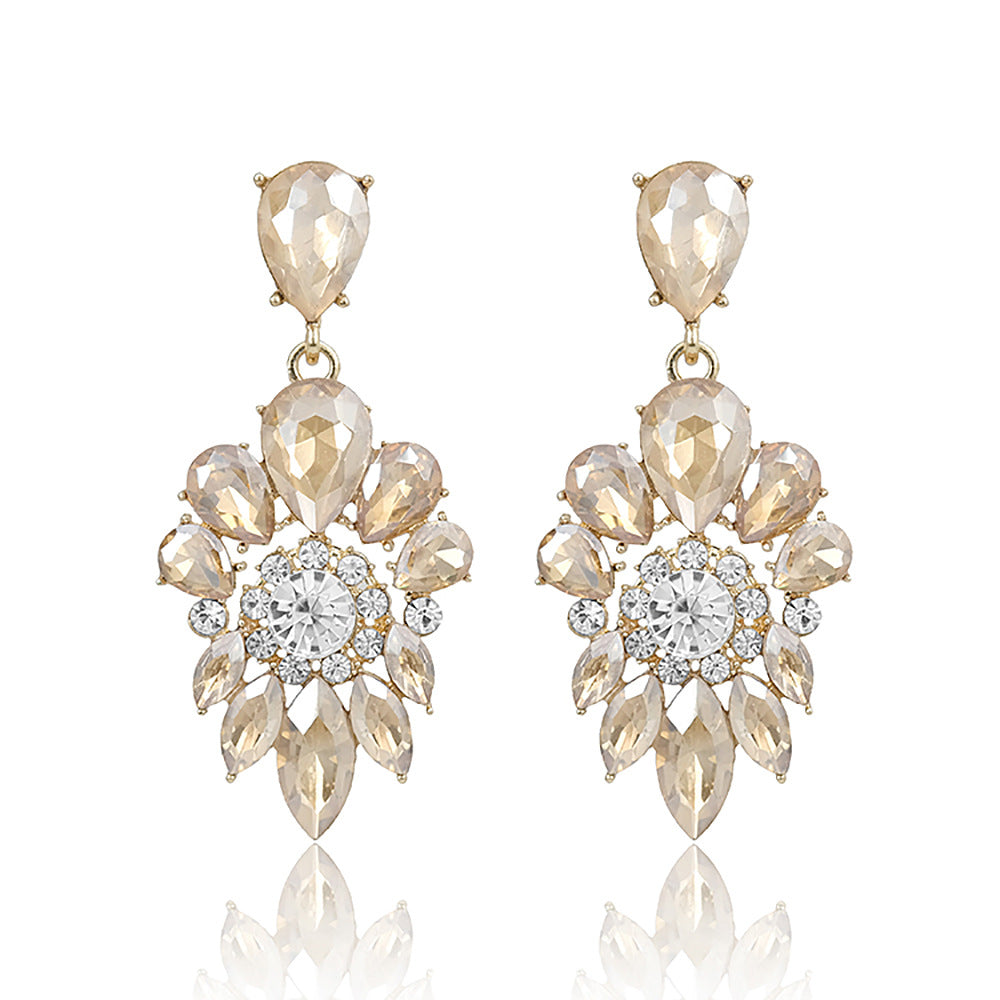 Fashion Japanese And Korean Crystal Earrings Earrings Party Banquet Earrings