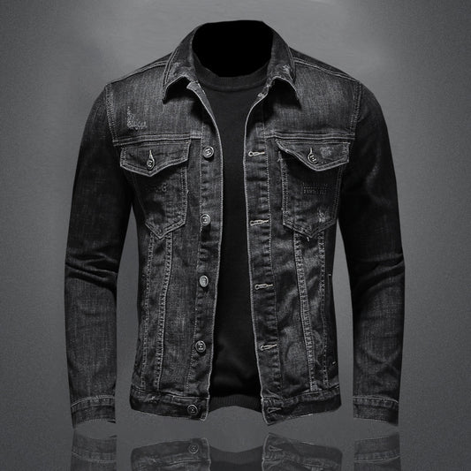 Fashionable Men's Retro Slim Denim Shirt