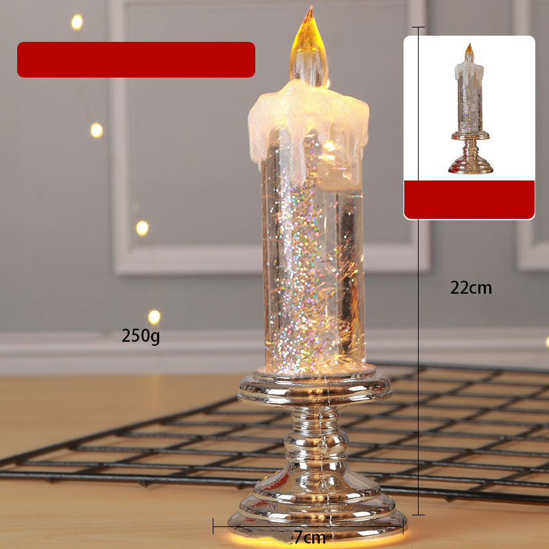 Creative New Year Christmas LED Electronic Sequin Candle Lights