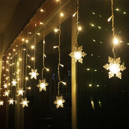 Christmas Decoration LED Snowflake Curtain Light