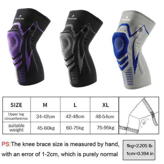 Outdoor fitness silicone sports knee pads