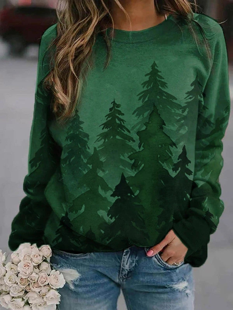 Printed Christmas hoodie