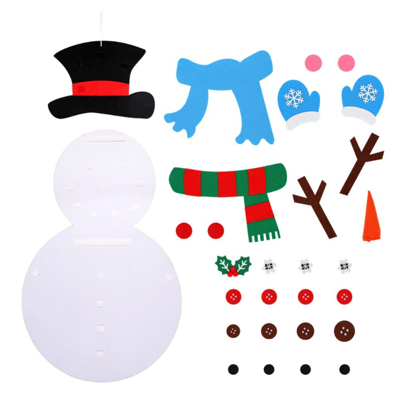 Christmas snowman diy felt christmas toy