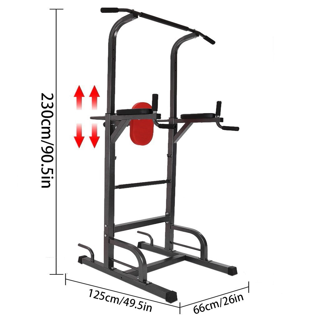 Power Tower Workout Dip Station til hjemmegymnastik styrketræning Fitnessudstyr 