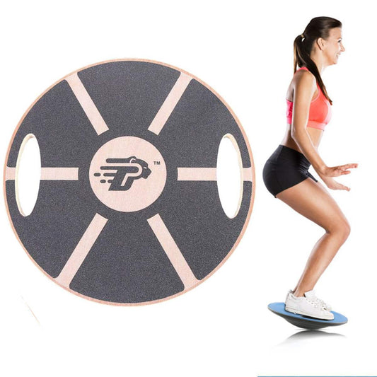 Træ Octagonal Balance Trainer Board Twist Board Workout Balance Training Sport Yoga Fitness Tool