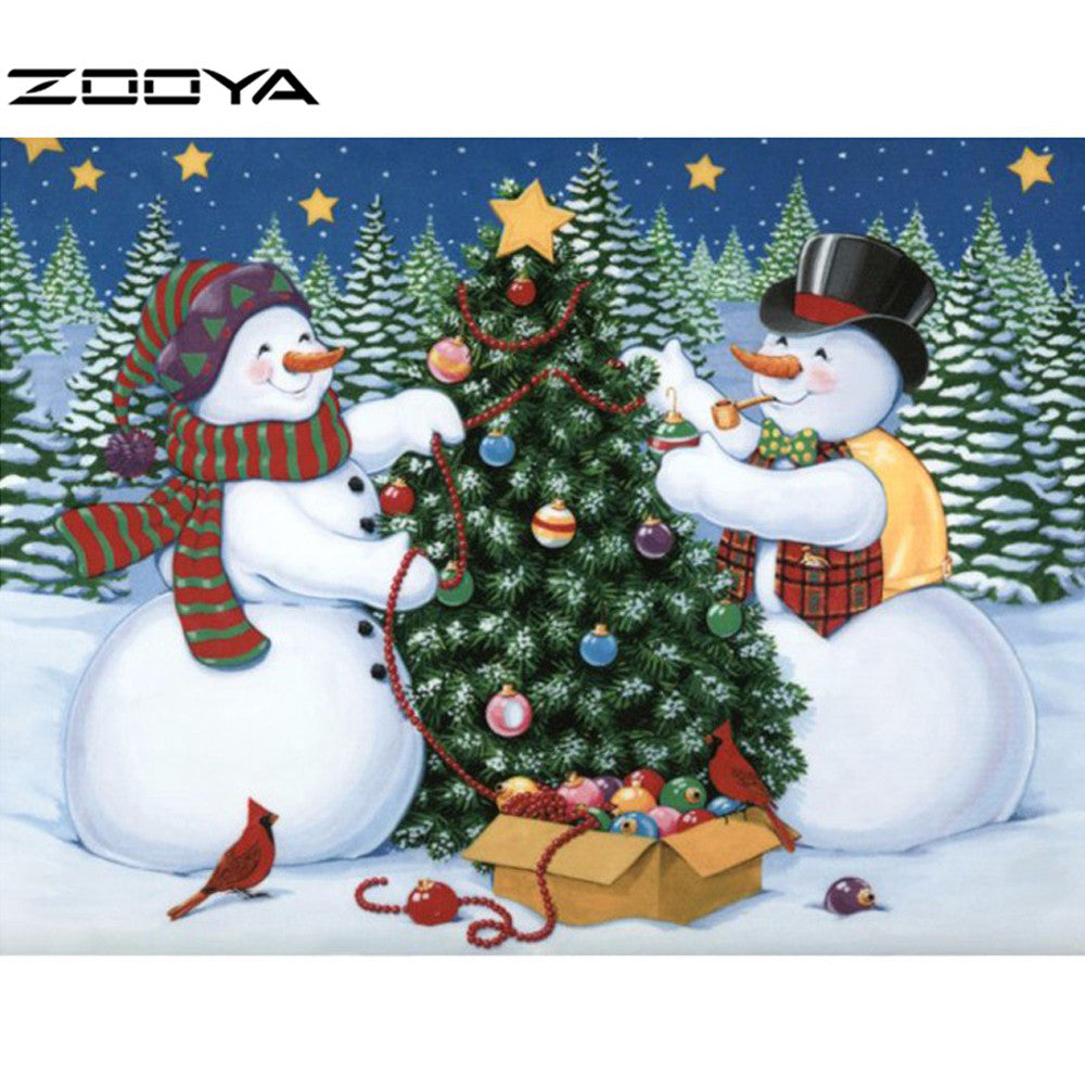 Diamond Embroidery DIY Diamond Painting Snowman Christmas Tree Diamond Painting Cross Stitch Rhinestone Decoration