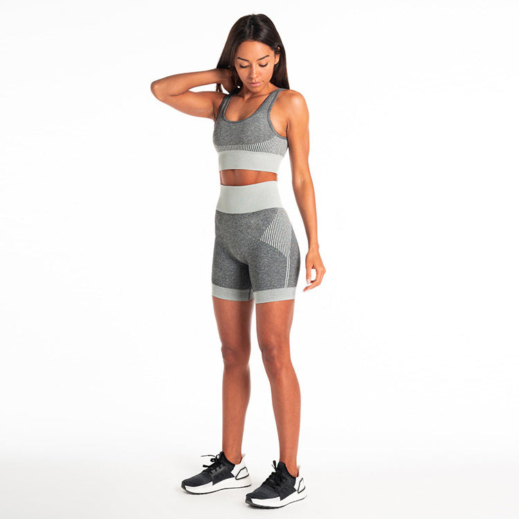 Seamless shorts fitness suit