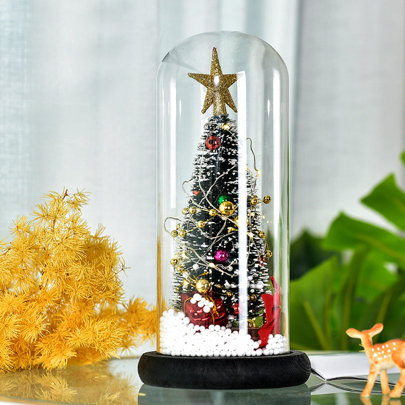 Christmas decoration glass cover decoration