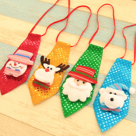Christmas ornaments creative small gifts light necktie wholesale
