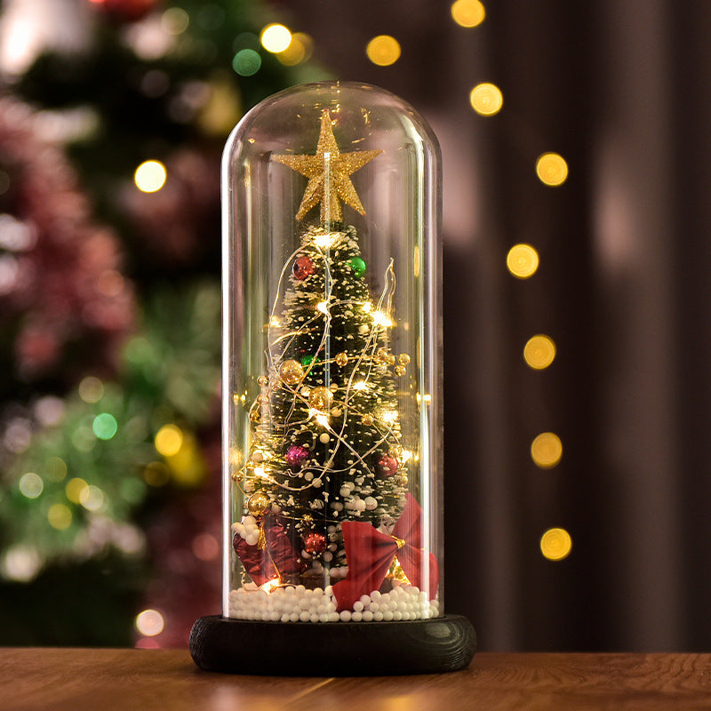 Christmas decoration glass cover decoration