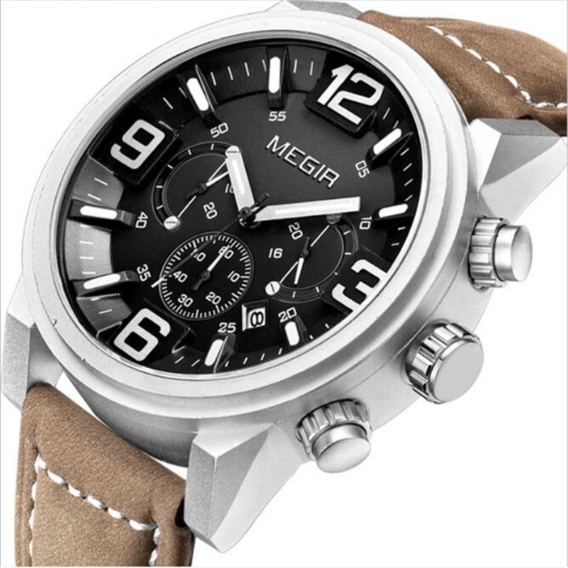 Watch Men's Watch Three-eye Luminous Waterproof Sports Watch Watch