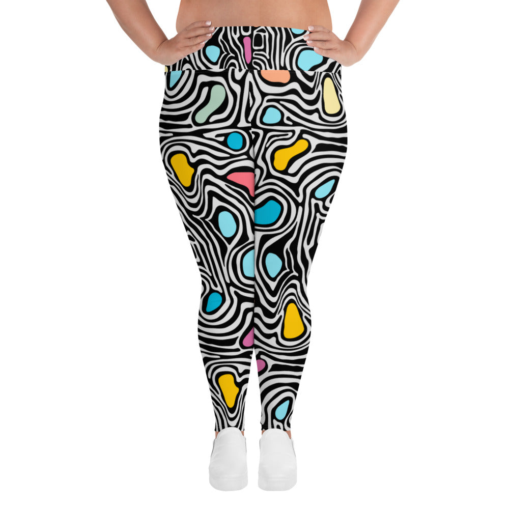 All-Over Print Plus Size Leggings