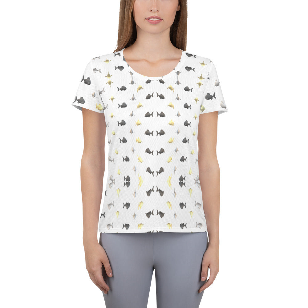 All-Over Print Women's Athletic T-shirt