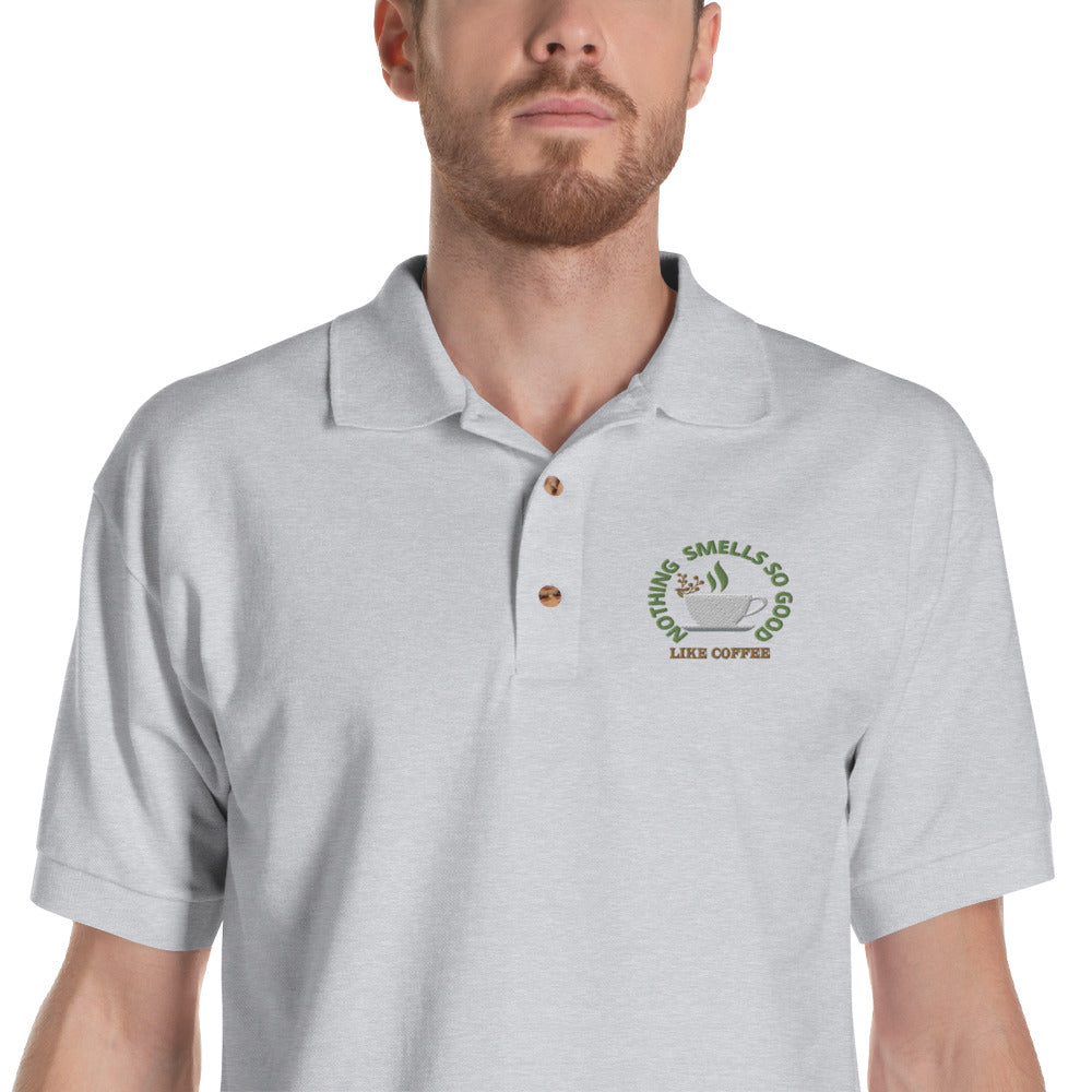 Broderet poloshirt