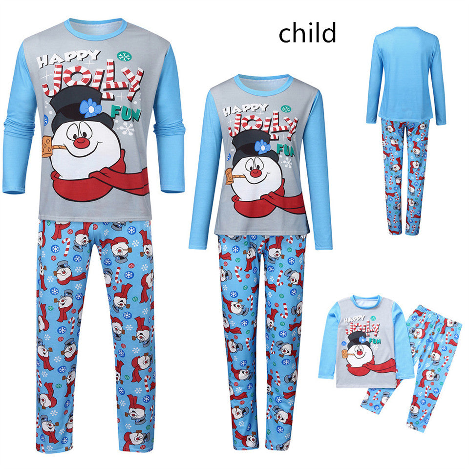 Christmas Parent-child Printed Long Sleeve Pajamas Homewear