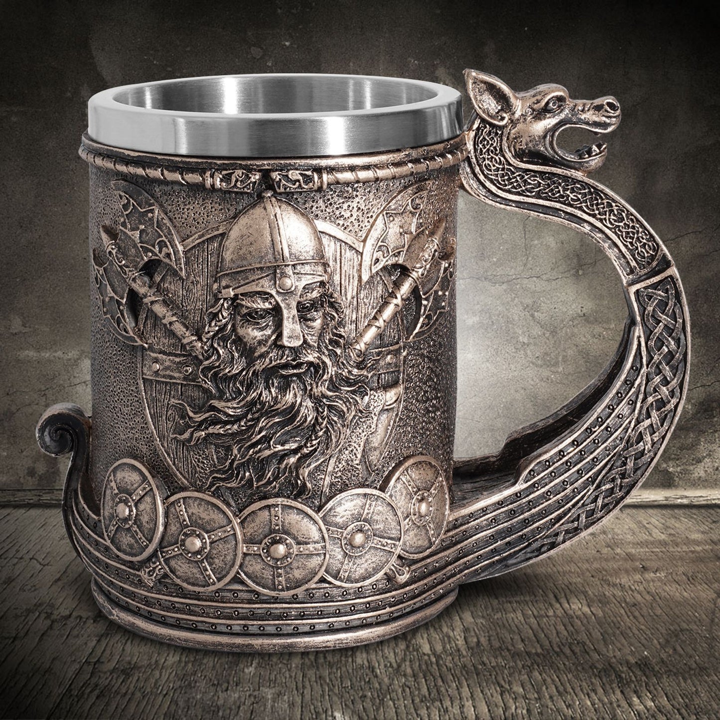 Creative Viking Pirate Beer Steins Resin Craft