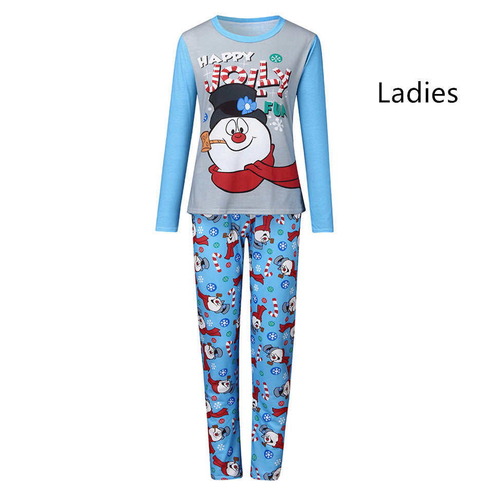 Christmas Parent-child Printed Long Sleeve Pajamas Homewear